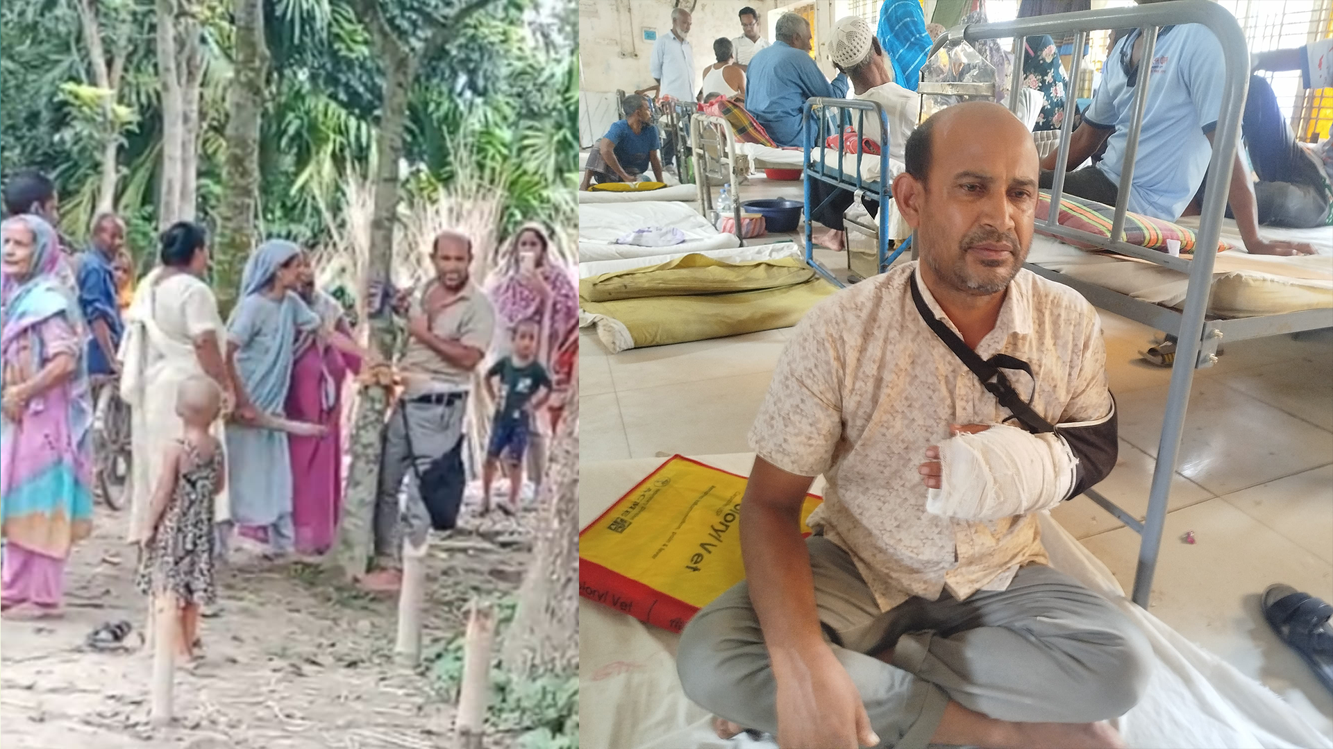 জমি বিরোধের জেরে প্রধান শিক্ষককে গাছে বেঁধে মারধর